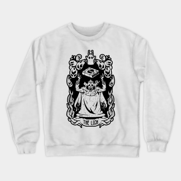 Adventure time The lich King, tarot card design of The Lich King from adventure time Crewneck Sweatshirt by The Japanese Fox